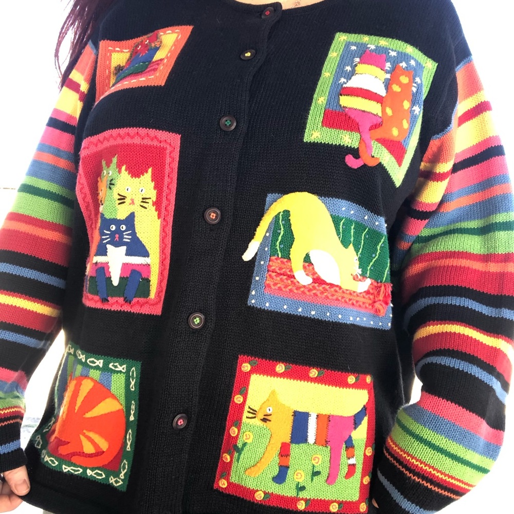 Crazy cat lazy sweater